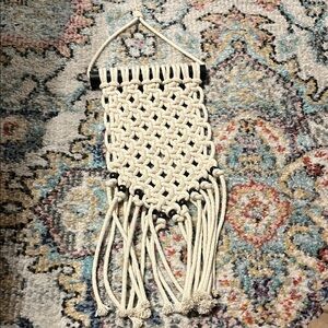 Handmade Macramé Wall Hanging in Natural Cotton